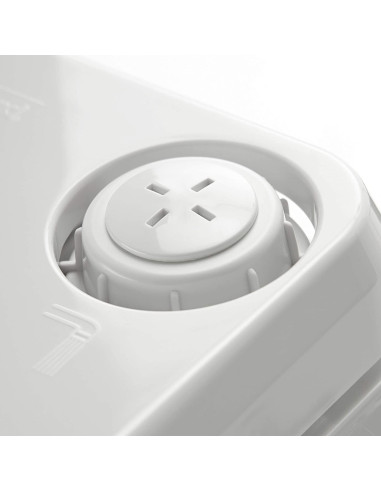 WC portátil descarga agua a presión, blanco/beige. Dometic Poti 972  - 5 