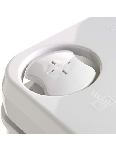 WC portátil descarga agua a presión, blanco/beige. Dometic Poti 972  - 6 