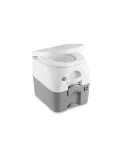 WC portátil descarga agua a presión blanco/gris. Dometic Poti 976 gris  - 2 