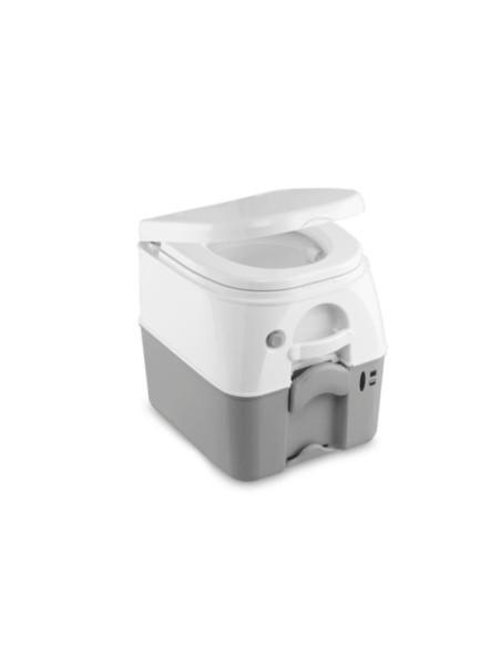 WC portátil descarga agua a presión blanco/gris. Dometic Poti 976 gris  - 2 