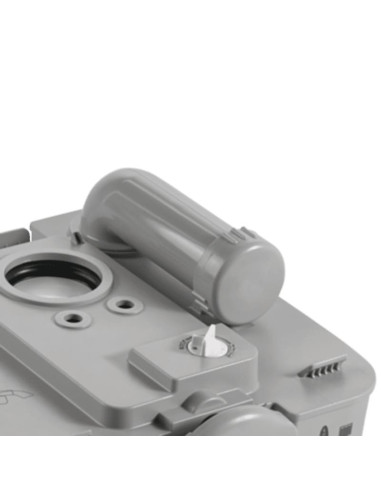 WC portátil descarga agua a presión blanco/gris. Dometic Poti 976 gris  - 6 