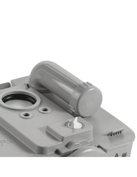 WC portátil descarga agua a presión blanco/gris. Dometic Poti 976 gris  - 6 