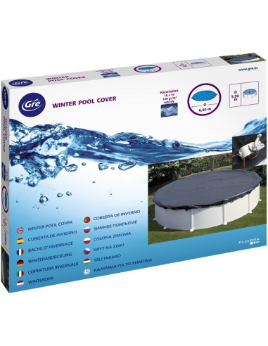 Cubierta de invierno para piscina de acero redonda Ø450. Gre CIPR401  - 6 