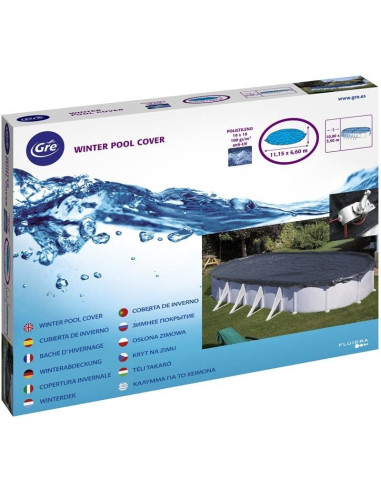 Cubierta de invierno piscina acero ovalada 610x375cm. Gre CIPROV611  - 5 
