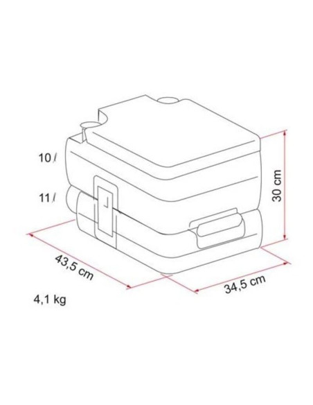 Baño químico portátil Camper y autocaravana. Fiamma Bi Pot 30 01356-01  - 5 