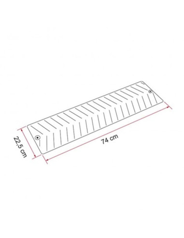 Placas antideslizantes 74x22,5cm. FIAMMA Grip System 2pzs  - 5 