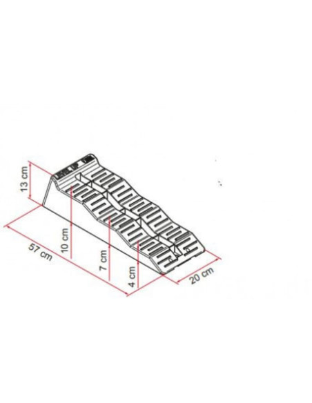 Kit de calzos para autocaravanas. Fiamma Kit Level Up gris 97901-052  - 2 
