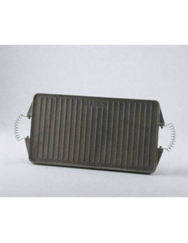 Plancha hierro fundido 24X44cm para asados  - 1 