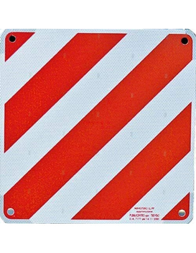 Señal aluminio transporte cargas salientes V20. Brunner 7136012N  - 2 
