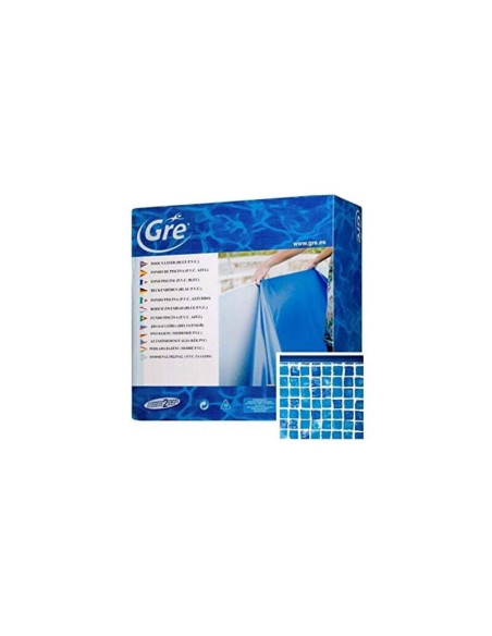 Liner para piscina acero ovalada 610x375x132cm. Gre Gresite FPROV617  - 3 