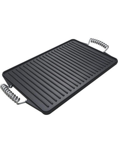 Plancha premium hierro fundido reversible, negro 44x24x5cm. 2000014577  - 2 
