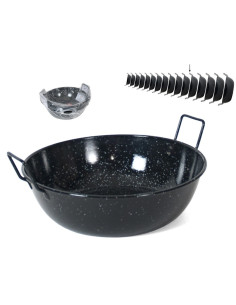 Sartén honda esmaltada con asas ø36cm. Calderete 7,8L  - 1 