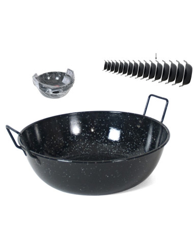 Sartén honda esmaltada con asas ø36cm. Calderete 7,8L  - 1 