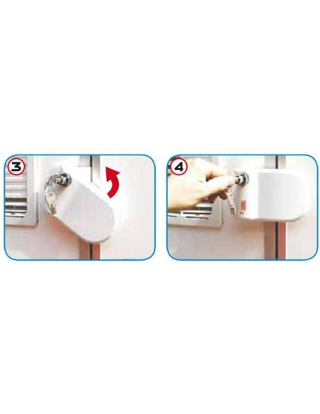 Cierre de seguridad blanco. Fiamma Safe door Frame 08022-01  - 5 