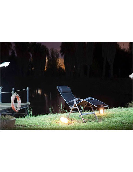 Tumbona relax multiposiciones acolchada negro Crespo AP-232 Air Deluxe  - 4 