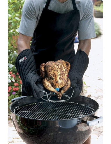 Soporte para asar pollos en vertical en la barbacoa. Weber 6482  - 3 