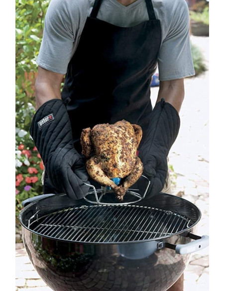 Soporte para asar pollos en vertical en la barbacoa. Weber 6482  - 3 
