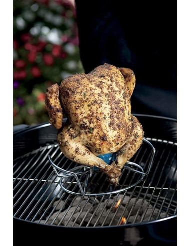 Soporte para asar pollos en vertical en la barbacoa. Weber 6482  - 4 