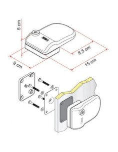 Kit 3 und Safe Door Frame blanco. Fiamma 04688-02 - 1 2