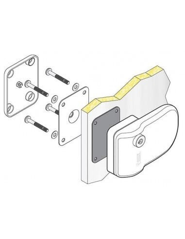 Kit 3 und Safe Door Frame blanco. Fiamma 04688-02  - 3 