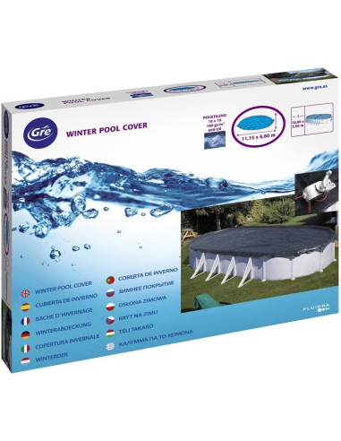 Cubierta invierno para piscina acero ovalada 820x460cm. Gre CIPROV731  - 5 