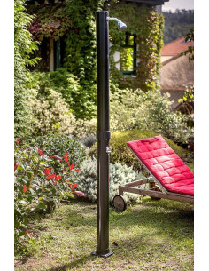 Ducha solar 2 tramos PVC negro 20litros. Gre AR1020P  - 1  2