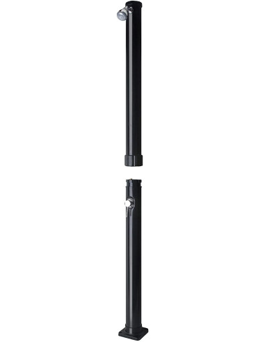 Ducha solar 2 tramos PVC negro 20litros. Gre AR1020P  - 3 