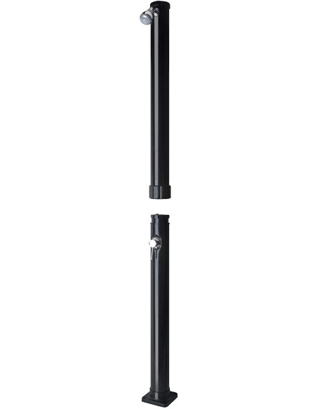 Ducha solar 2 tramos PVC negro 20litros. Gre AR1020P  - 3 