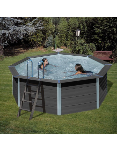 Piscina elevada redonda composite Ø410 X ↕124 CM. Gre KPCO41  - 1 
