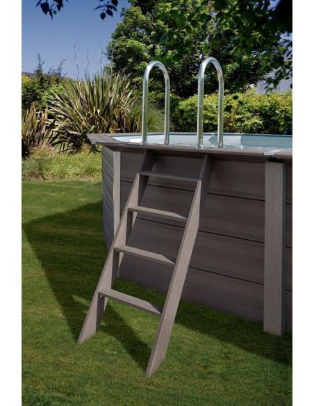 Piscina elevada redonda composite Ø410 X ↕124 CM. Gre KPCO41  - 5 