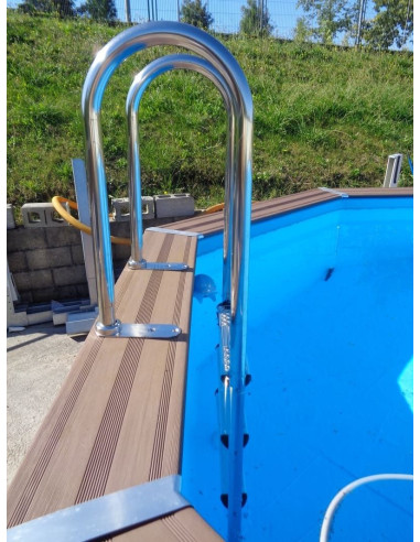 Piscina elevada redonda composite Ø410 X ↕124 CM. Gre KPCO41  - 6 