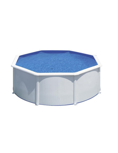 Piscina elevada redonda chapa blanca Ø300x120cms. Gre KIT300ECO  - 7 