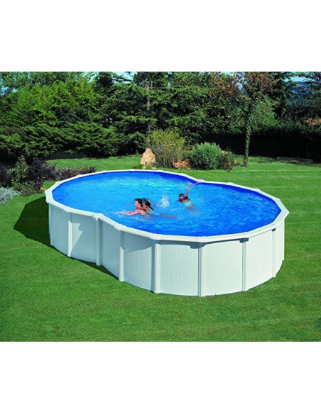 Liner para piscina acero forma de ocho 500x310x120cm Gre azul FPROV507  - 4 