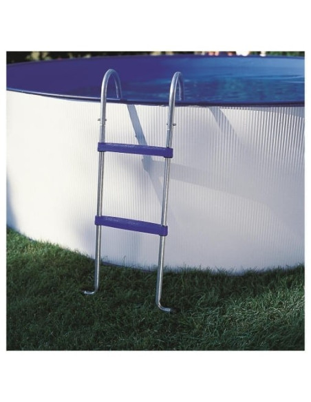 Escalera tijera 2x2 peldaños para piscina desmontable 98cm. Gre AR109  - 3 