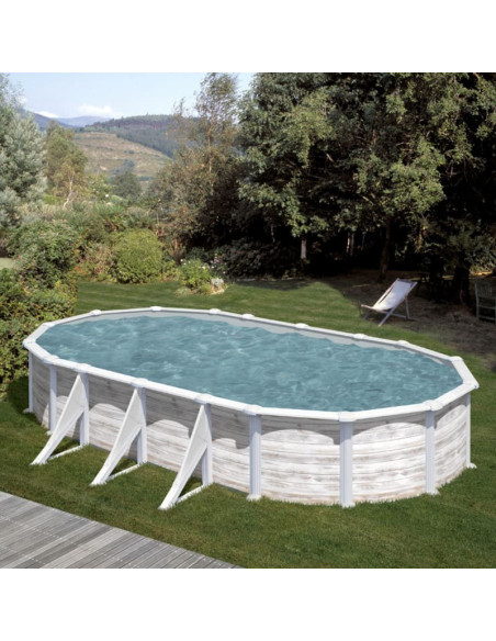Piscina elev. ovalada nordica 730x375x132cm Gre Finlandia KITPROV738N  - 9 