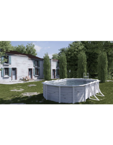 Piscina elev. ovalada nordica 730x375x132cm Gre Finlandia KITPROV738N  - 10 