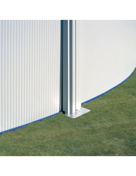 Piscina elevada redonda chapa blanca Ø460x120cms. Gre KITPR453  - 15 