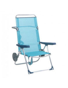 Silla playera plegable y abatible con ruedas. Alco 670ALFRD/30  - 1  2