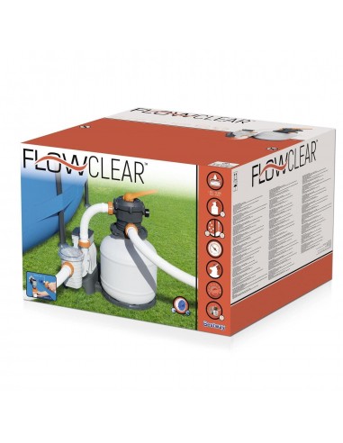 Depuradora piscina filtro arena 6,813Litros/hora. Bestway 58499  - 8 