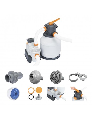 Depuradora piscina filtro arena 6,813Litros/hora. Bestway 58499  - 7 