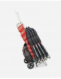 Carrito portaobjetos playa ligero y plegable + nevera térmica tela. Crespo Al-120  - 1  2