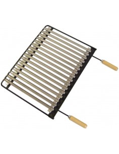Barbacoa metálica negra con parrilla inox 93x68x40cm. Imex el Zorro 71440  - 1  2