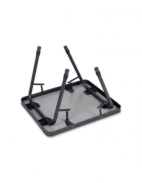 Mesa ligera camping color negro 65x53cm con patas telescópicas. Crespo AP-250  - 2 