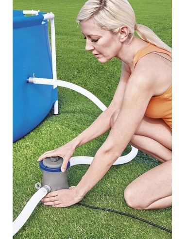 Depuradora de filtro cartucho de 1249 litros/hora ø32mm. Bestway 58381  - 3 