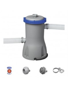 Depuradora filtro cartucho tipo II 3028 lts/hora, ø32mm. Bestway 58386  - 1