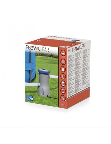 Depuradora filtro cartucho tipo II 3028 lts/hora, ø32mm. Bestway 58386  - 4 