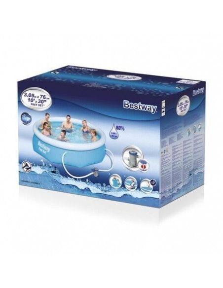 Piscina desmontable hinchable ø305x76cm + depuradora. Bestway 75270  - 5 
