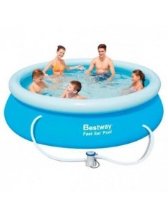 Piscina desmontable hinchable ø305x76cm + depuradora. Bestway 75270  - 1  2