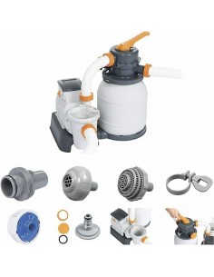 Depuradora de filtro de arena, 5678 litros/hora, ø38mm. Bestway 58497  - 1  2