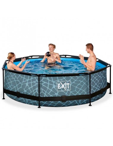 Piscina tubular redonda desmontable ø300x76cm. Exit 300 Simil piedra  - 1 